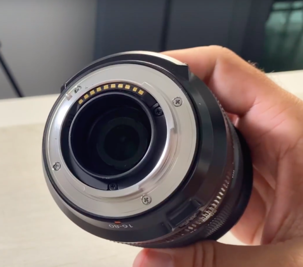 Finitions du Fujifilm XF 16-80mm f4