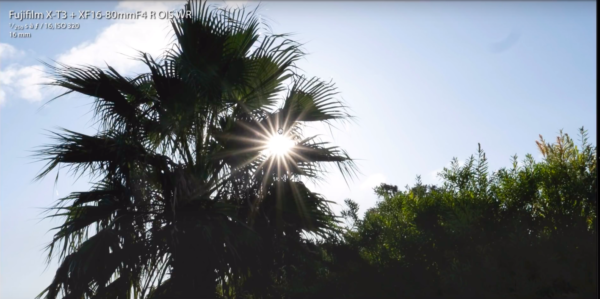 Soleil en étoile avec le Fujifilm XF 16-80
