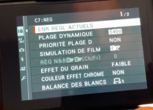 Tuto pour régler paramètres Classic Neg sur Fuji X-T3