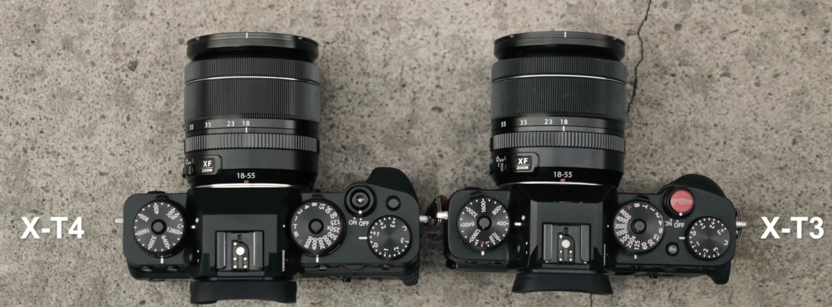 X-T4 vs X-T3